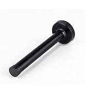 Door Stops, 5 Inch Long Door Stopper, Wall Mount, Heavy Duty Solid Black Doorstop Brushed Stainle...