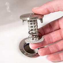 bath tub hair stoper, over the drain hair catcher, drain snake, lekeye strainer, oxo drain protector