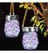 Keevvon Solar Lantern, Hanging Solar Lights Outdoor Waterproof 2 Pack, Upgraded 60 LED Lanterns D...