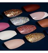 Teenitor Press on Nails,288PCS Matte Press on Nails Medium Length, Acrylic Fake Nails Full Cover,...