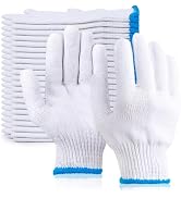 ENPOINT White Gloves Men Women, 12 Pairs Cooking Gloves for BBQ, Cooking, Grilling, Oven, Heat Re...