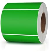 Meitaat Green Rectangle Stickers 3 x 2 Inch Color Coding Labels Vinyl Roll Self-Adhesive Waterpro...