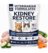 Non-Prescription Renal Cat Food Wet – Unique Kidney Cat Food for Renal Support - Low Phosphorus K...