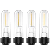 TrustWheel Solar Garden Light Replacement Bulbs, Outdoor Solar Light Bulbs Warm White 3000K Solar...