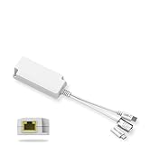PoE Splitter 5V2.5A PoE to USB C / Micro USB 2-in-1 Adapter, IEEE 802.3af Compliant PoE Power Ada...