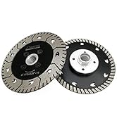 SHDIATOOL Diamond Cutting Blades Two-in-One Design 4-1/2 Inch Granite Turbo Disc Cut Grind Sharpe...