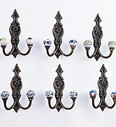 ceramic and iron wall hooks