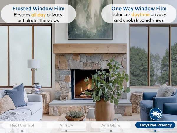 privacy window film for dayime