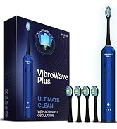 Wagner Stern VibroWave Plus Oscillation & Vibration Sonic Electric Toothbrush with 4 Brush Heads....