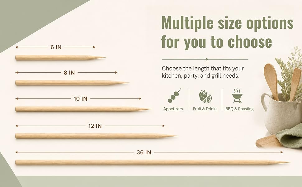 Bamboo Skewers skewer sticks kabob sticks skewers for grilling bbq skewers kebab skewers wood skewer