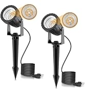 LOHAS 10W Dusk to Dawn Outdoor Lighting, Auto On/Off 3000K Landscape Outdoor Spotlight, IP66 Wate...