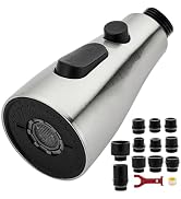 Kitchen Faucet Head Replacement,3 Function Pull Down Spray Head With 11 Adapters,Kitchen Sink Spr...