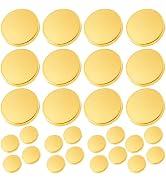 Bright Gold Buttons for Blazer, 28pcs Metal Blazer Buttons for Clothes, Replacement Shank Buttons...