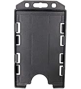 Plastic ID Badge Holder, Vertical, Double Sided