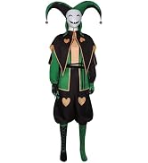 GRACEART Adult Halloween Clown Cosplay Costume Full Set Circus Jester Outfit Evil Harlequin Suits...