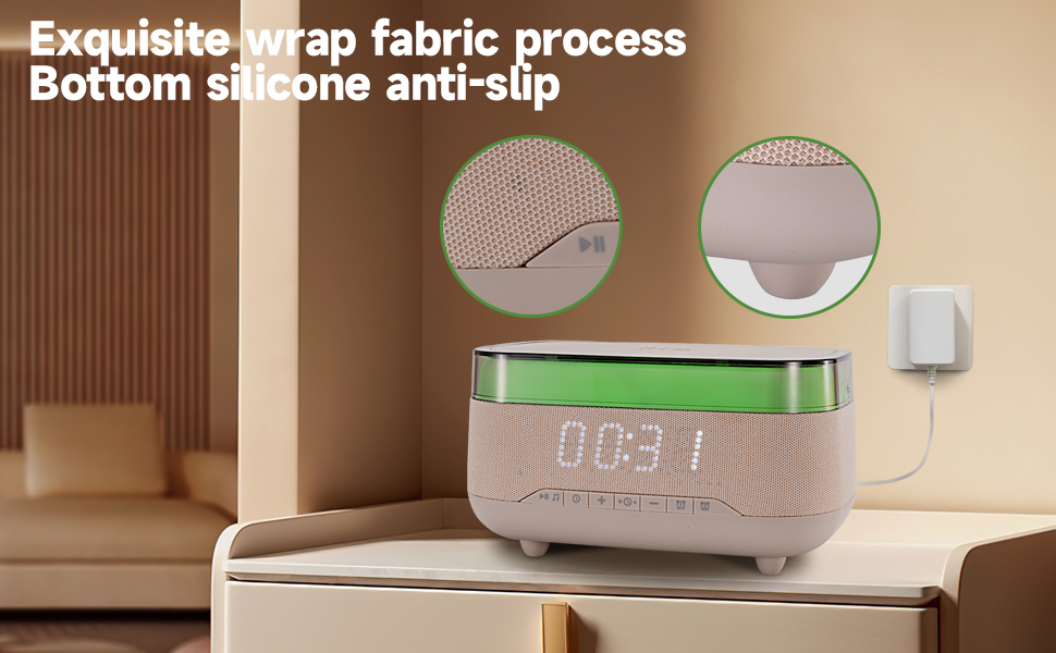 The Wireless Charging Alarm Clock is a space-saving solution for your desk or nightstand