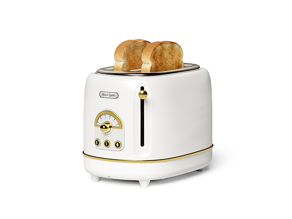Hazel Quinn 2-Slice Retro Toaster, 6 Browning Levels, 3 Functions-Defrost/Reheat/Cancel,