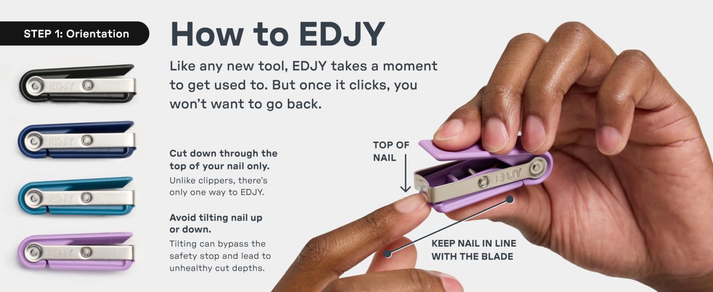 How to use your EDJY Fingernail Cutter, it's not a nail clipper