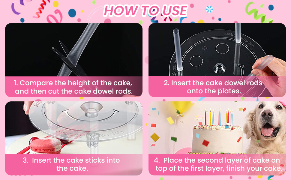 cake dowels for tiered cakes
