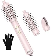 3 in 1 Rotating Hair Dryer Brush Spinning with Detachable Brush(2" & 1.5"),3 Heats and 2 Speeds R...