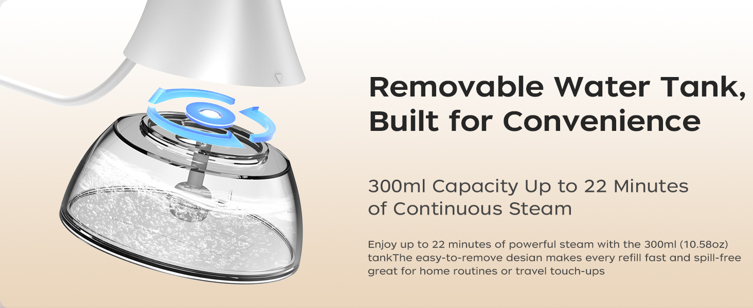 White clothes steamer