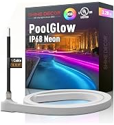 Shine Decor IP68 Waterproof LED Strip Light, 24V Pool Rated Submersible Silicone Neon, Underwater...