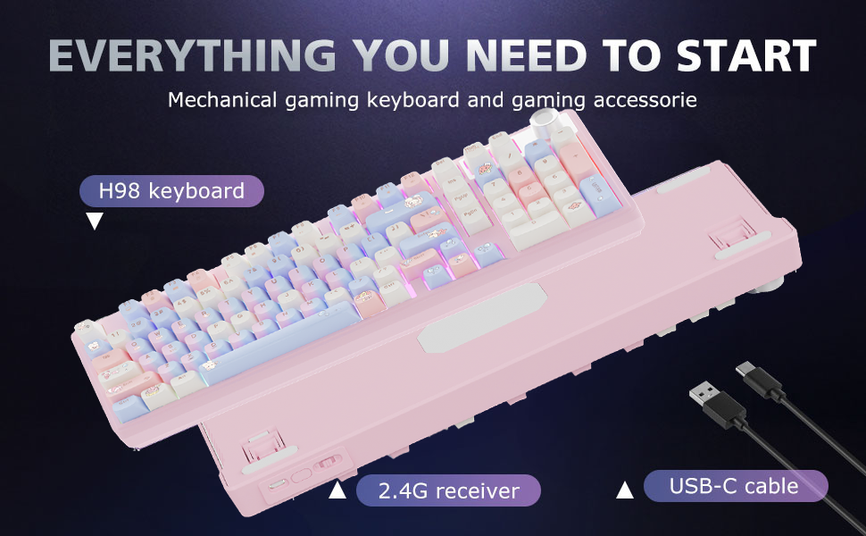pink mechanical keyboard