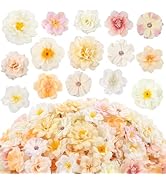 ATTGREAT 210 Pcs Mini Silk Flower Heads Small Fake Rose Daisy Faux Flowers Bulk for Crafts Artifi...