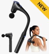 RENPHO Reach Curve Massage Gun with Extension Handle, 4-in-1 Massager | 10mm Deep Tissue, Handhel...