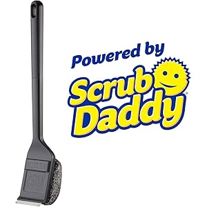 Mr. Bar-B-Q Steam Clean Grill Brush Powered by Scrub Daddy