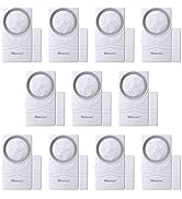 Wsdcam Door and Window Alarm for Home Wireless Alarm Security System Magnetic Alarm Sensor Close ...
