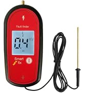 Electric Fence Voltage Tester, Handheld Fence Fault Finder Fence Tester for Farms, Digital Displa...