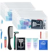 Homeless Kit Bulk Travel Size Toiletries Kit,Bulk Homeless Care Package Supplies in Zip Pouch,Toi...