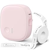 XenGro Mini Label Maker Machine with Tape – Portable Bluetooth Mini Label Printer, Wireless Therm...