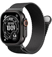 BXUXOHS Milanese Mesh Loop Compatible for Apple Watch Ultra 3/2/1 Band 49mm 46mm 45mm 44mm 42mm 4...