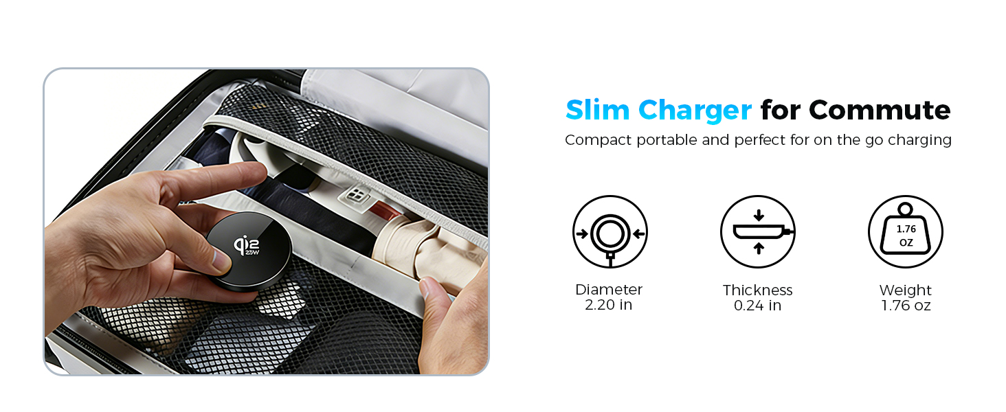Slim Portable Wireless Charger