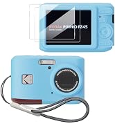 Tedubax Case for Kodak PIXPRO FZ45,FZ45 accessories,Soft Silicone Protective Case,Comes with 2 Sc...