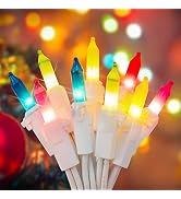 Hopolon 2 Pack Easter String Lights, Christmas Lights, 50 Count 13FT White Wire Mini Pastel Fairy...