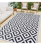 Smiry Waterproof Outdoor Rug 5x8 ft, Reversible Plastic Straw Patio Camping Rugs, Outdoor Indoor ...
