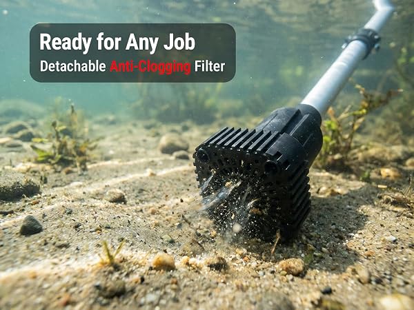 detachable sediment filters
