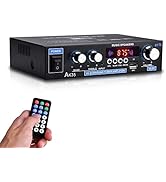 Daakro AK35 200W Dual Channel Bluetooth 5.0 Stereo Audio Amplifier Receiver, with USB, SD Card In...
