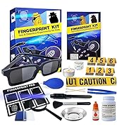 UNGLINGA Kids Spy Kit Detective Fingerprint Toys Gifts for 4 5 6 7 8 9 10 Years Old Boys Girls, S...