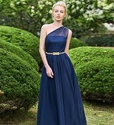 E-Clover Vintage Women Gold Metal Skinny Elastic Rose Buckle Dress Waist Belt