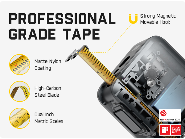 Fanttik A10 APEX 3-in-1 Digital Laser Tape Measure with HD Color Display