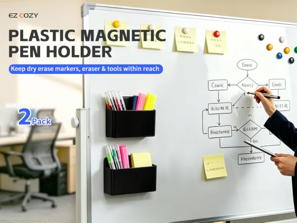 PLASTIC MAGNETIC PEN HOLDER