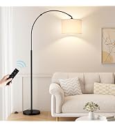 Ambimall Dimmable Arc Floor Lamp with Remote, Color Temperatures and Brightness Adjustable, Arche...