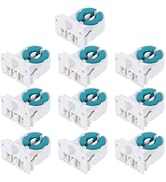 Mipcase 10pcs Fluorescent Tube Light Socket Holder Durable Plastic Base for LED Tube Lamps Non Sh...