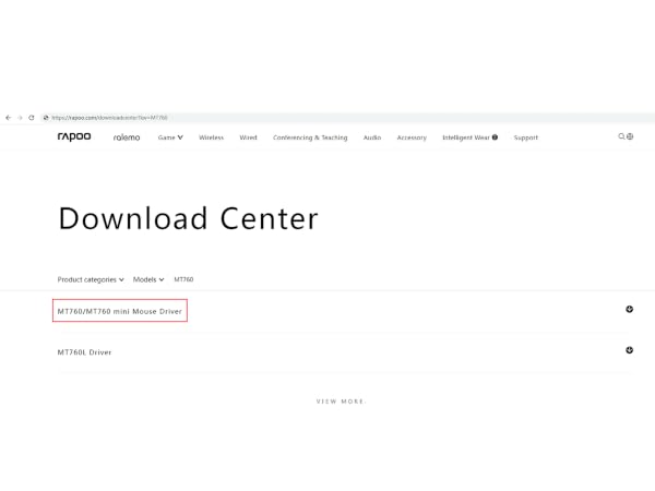 Download and install mouse driver