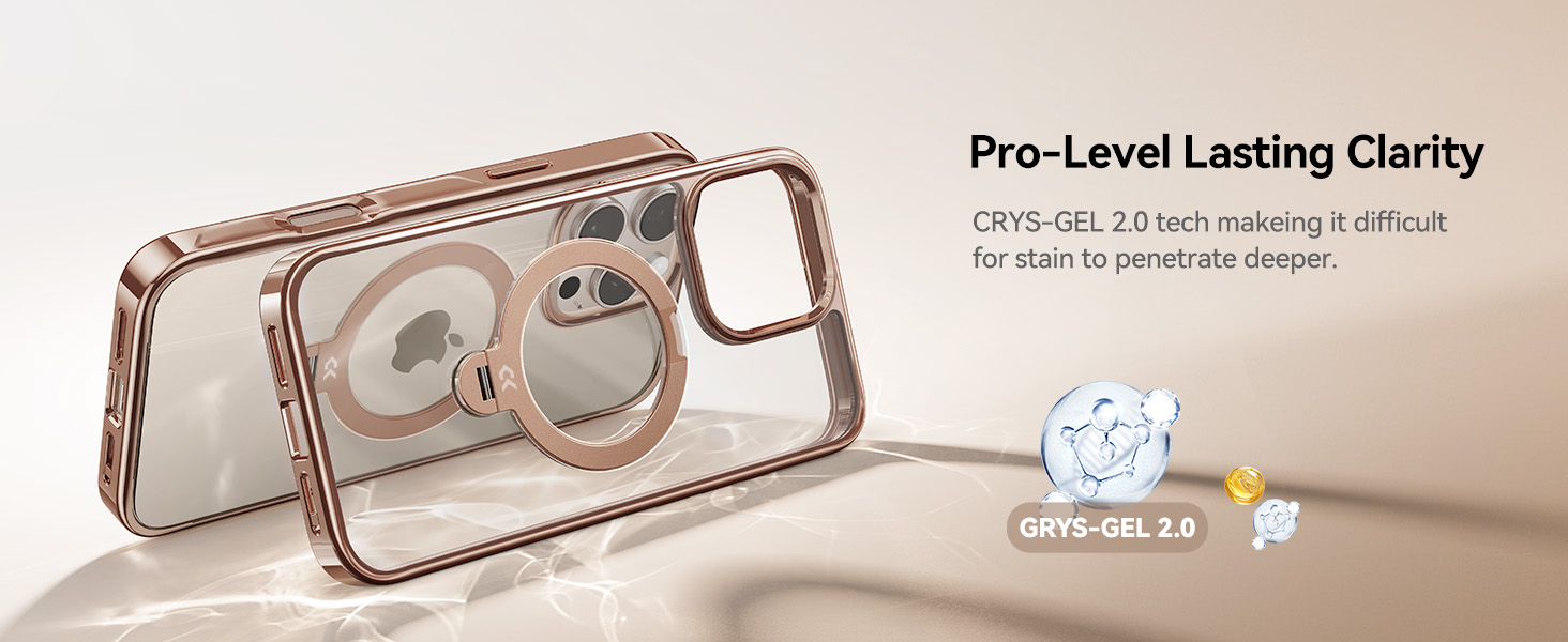 iphone 16 pro case with 360° Spin Stand