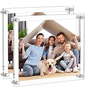AITEE 11x14 Acrylic Picture Frames 2 Pack, Clear Picture Frames for Wall, Modern Frameless pictur...